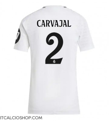 Real Madrid Daniel Carvajal #2 Prima Maglia Femmina 2024-25 Manica Corta